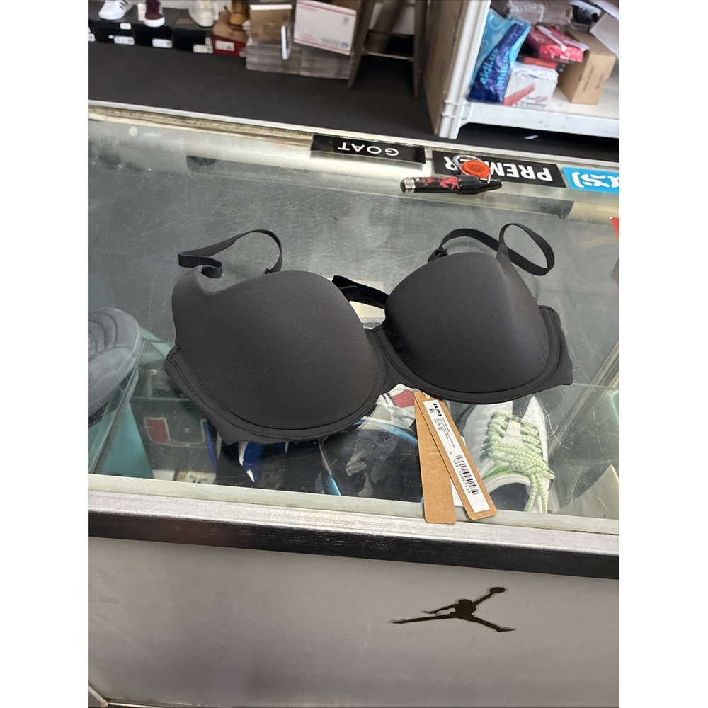 Skims Fits Everybody Lightly Lined Balconette Bra Onyx Black SZ 34B BL-BAL-8709W